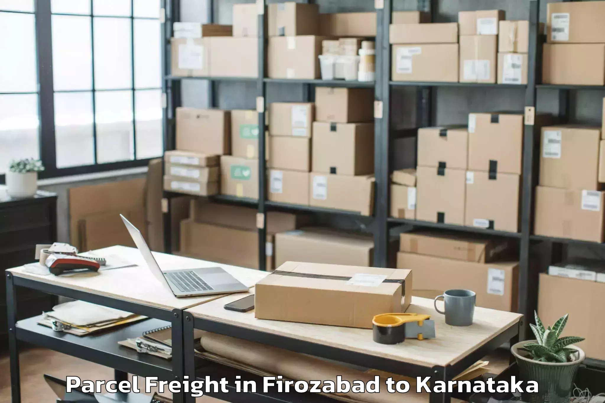 Top Firozabad to Kudligi Parcel Freight Available